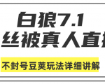 白狼敢死队最新抖音课程:蚕丝被真人直播不封号豆荚(dou+)玩法详细讲解-网创资源吧