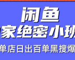 火焱社闲鱼独家绝密小班课-闲鱼单店日出百单黑搜爆破法-网创资源吧