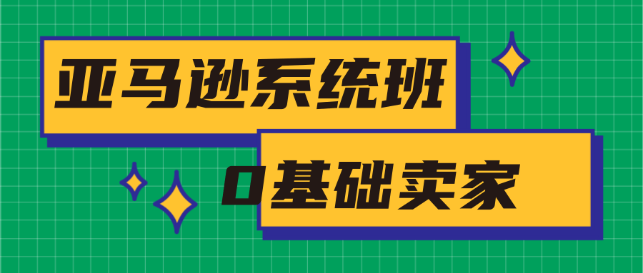亚马逊系统班，专为0基础卖家量身打造，亚马逊运营流程与架构-网创资源吧