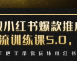 小红书爆款推广引流训练课5.0,手把手带你玩转小红书(17节实操视频+话术)-网创资源吧