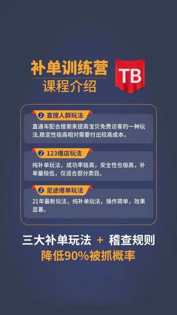 数据蛇淘宝2021最新三大补单玩法+稽查规则，降低90%被抓概率-网创资源吧