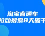 进阶战速课:淘宝直通车拉动搜索8天破千-网创资源吧