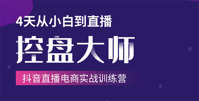 单场直播破百万-技法大揭秘，4天-抖音直播电商实战训练营-网创资源吧