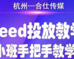 合仕传媒Feed投放教学，手把手教学，开车烧钱必须自己会-网创资源吧