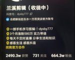 兰溪抖音混剪:一部手机学习剪辑,3个月涨粉580万-网创资源吧