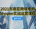 2021东南亚跨境电商Shopee实战运营课程，0基础、0经验、0投资的副业项目-网创资源吧