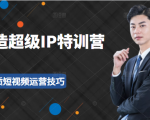 超级IP特训营:表演表达、高效输出优质短视频运营技巧,价值999元-网创资源吧