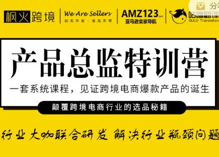 枫火跨境·产品总监特训营，行业大咖联合研发解决行业瓶颈问题-网创资源吧