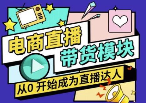 大鹏·电商直播带货课，系统学习直播带货各环节技巧和套路-网创资源吧