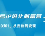 视频号iP进化财富营，从0到1，从定位到变现赚钱（价值1577元）-网创资源吧