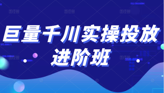 巨量千川实操投放进阶班，投放策略、方案，复盘模型和数据异常全套解决方法-网创资源吧