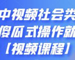 抖音中视频社会类玩法，傻瓜式操作就能赚钱【视频课程】-网创资源吧