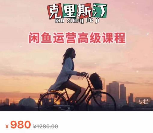 克里斯汀·闲鱼运营高级课程【2022新版】，视频内容非常凝练，适合小白入门-网创资源吧