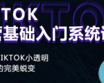 Tiktok实操进阶课程,体验从tiktok小透明到大佬的完美蜕变-网创资源吧