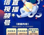 梅花实验室·微信视频号无人直播第3期+第5期,视频号带货权限0粉价值1180元-网创资源吧
