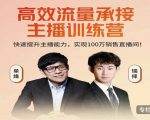 高效流量承接主播训练营:快速提升主播能力,实现100万销售直播间-网创资源吧