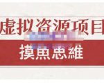 摸鱼思维·虚拟资源掘金课,虚拟资源的全套玩法 价值1880元-网创资源吧