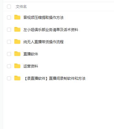 左小姐-直播带货俱乐部十三行、无人直播，全套教程附：工具、文档、话术资料-网创资源吧