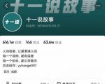 十一说故事·故事性中视频，观众快速共鸣从而快速变现的中视频玩法-网创资源吧