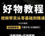 小猛好物分享专业实操课,短视频带货从零基础到精通,详细讲解+实操案-网创资源吧
