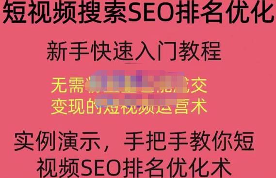 宋老师·短视频搜索SEO优化，教你10分钟创作一个短视频，三天排名上第一-网创资源吧