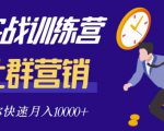 社群营销全套体系课程,助你了解什么是社群,教你快速步入月营10000+-网创资源吧