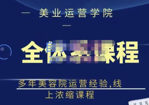 郑芳老师·网红美容院全套营销落地课程，多年美容院运营经验，线上浓缩课程-网创资源吧