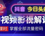 嚴如意·中视频影视解说—掌握流量密码,自媒体运营创收,批量运营账号-网创资源吧