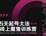 大播·五天起号魔鬼训练营，告别光学不练，逼自己上车，成败与否，5天拿到结果-网创资源吧