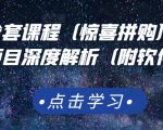 京东撸货全套课程（惊喜拼购），京东撸货项目深度解析（附软件）-网创资源吧