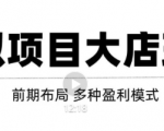 虚拟项目月入几万大店玩法分享，多店操作利润倍增（快速起店盈利）-网创资源吧