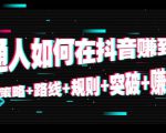 普通人如何在抖音赚到钱:策略 路线 规则 突破 赚钱(10节课)-网创资源吧
