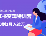 小红书变现特训营:带你快速入局小红书,从0到1月入过万-网创资源吧
