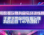 用数据玩赚抖音实战训练营：手把手带你用数据玩赚抖音运营-网创资源吧