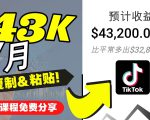 2022抖音国际版Tiktok赚钱项目:每天上传一个视频就轻松月入$43200-网创资源吧