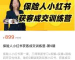 保险人小红书获客成交训练营,0基础高效玩转小红书,可复制的获客成交之路-网创资源吧
