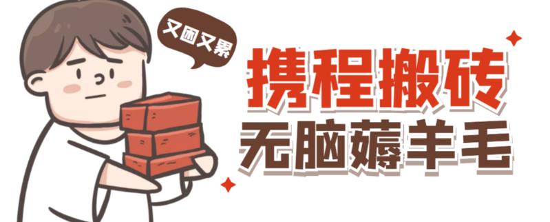 携程最新无脑薅羊毛低保玩法，后期稳定一天几十的收益，可多号放大收益-网创资源吧