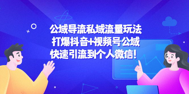 公域导流私域流量玩法：打爆抖音+视频号公域，快速引流到个人微信！-网创资源吧