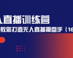 无人直播训练营:手把手教您打造无人直播操盘手(16节课时)-网创资源吧