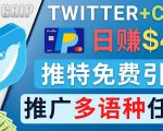 通过Twitter推广CPA Leads,日赚46.01美元 - 免费的CPA联盟推广模式-网创资源吧