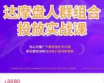 阿呆电商·达摩盘人群组合投放实战课,你以为推广不赚钱是技术问题,其实是你没有选好高价值消费客群-网创资源吧