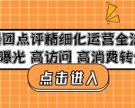 美团点评精细化运营全流程:高曝光高访问高消费转化-网创资源吧