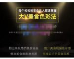 大V美食色彩法(相机拍美食+透亮美食灯光+电脑剪映调色),教你用相机拍出高级感的美食画面-网创资源吧