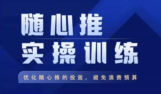 飞哥·随心推实操训练，优化随心推投放，避免浪费预算-网创资源吧