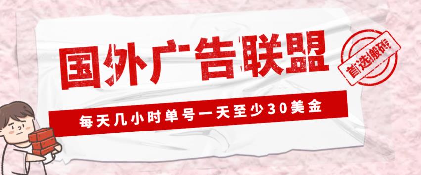 外面收费1980的最新国外LEAD广告联盟搬砖项目，单号一天至少30美金【详细玩法教程】-网创资源吧