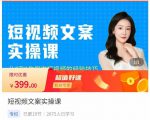 小秋·短视频文案实操课，​从0到1教你做短视频的经验技巧-网创资源吧
