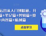 小红书电商运营从入门到精通,开店篇+选品篇+笔记篇+剪辑篇+赛道篇+内容篇+私域篇-网创资源吧