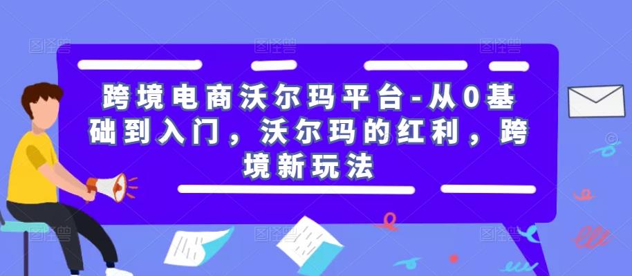 跨境电商沃尔玛平台-从0基础到入门，沃尔玛的红利，跨境新玩法-网创资源吧