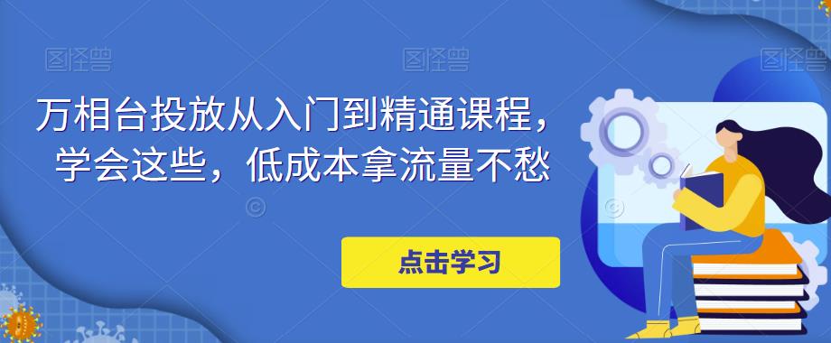 万相台投放从入门到精通课程，学会这些，低成本拿流量不愁-网创资源吧