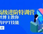 PPT高级进阶特训营:百万粉丝博主教你进阶你的PPT技能(98节课程+PPT素材包)-网创资源吧